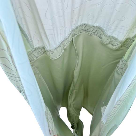 FLX NWOT Woven Tank Dress with Built In Shorts Medium Activewear Sage Topography - Picture 8 of 16